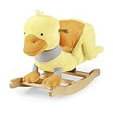 Lieferumfang: 1 Sterntaler Schaukeltier Ente Edda, Kuschelzoo, Maße: 67 x 36 x 51 cm, Farbe: Gelb/Orange