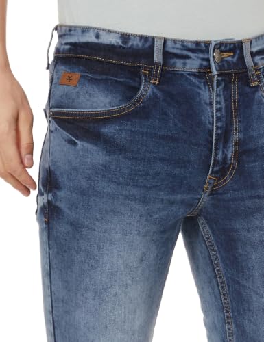 Image of WROGN Men's Slim Fit Jeans | Mid Rise | Jeans for Man