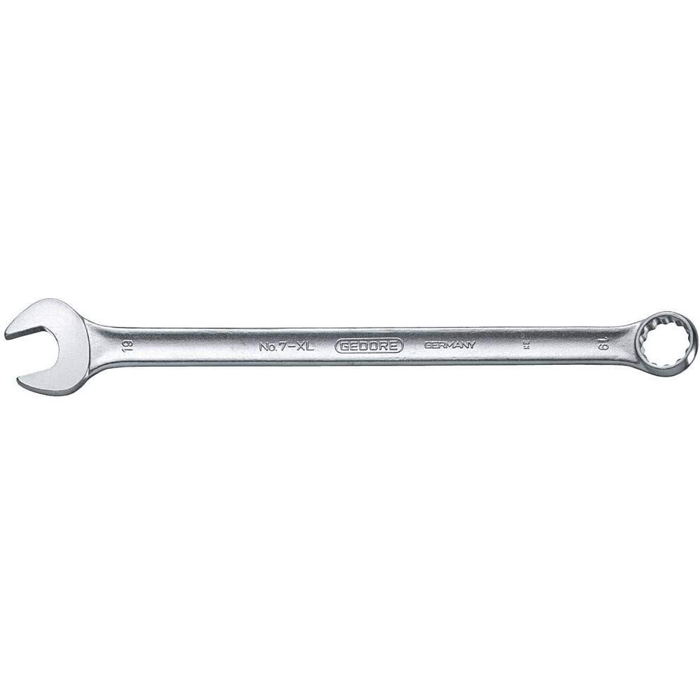 GEDORE Zestaw kluczy płasko-oczkowych, 11-częściowy, długi, SW 8-22 mm, kątowy, 12-kątny, profil UD, zestaw kluczy płaskich, 7 XL-0111
