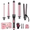 5 in 1 Keramik Lockenstab mit Glätteisen - BESTOPE MIX Lockenstab Set mit Verschiedenen Aufsätzen für Große und Kleine Locken, 10-32mm Schnellaufheizung 2 Einstellbare Temperatur für Lange kurze Haare