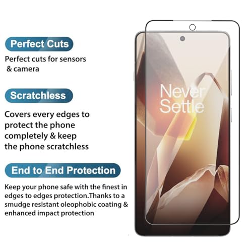 Image of POPIO Military-Grade Gorilla Tempered Glass For OnePlus 13S / OnePlus 13T / vivo X200 FE | 9H Hardness, Edge-to-Edge, Bubble-Free