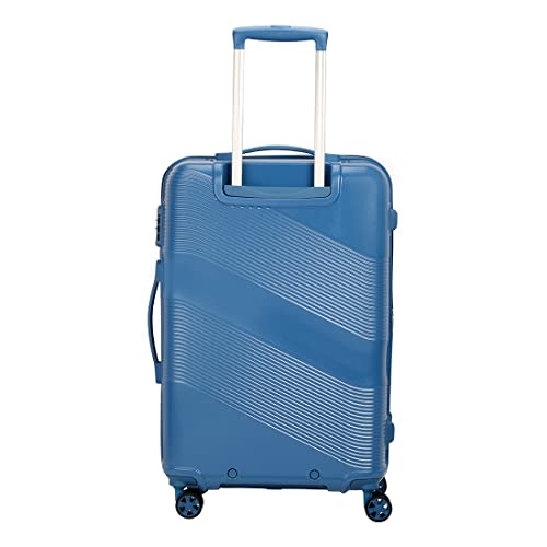 Image of American Tourister Polypropylene Krypton 69 Cms Polycarbonate Hardsided Medium Spinner 8 Wheels Check-In Luggage | Suitcase | Trolley Bag, Blue,Large