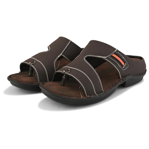 Image of Centrino Sandal for Men | Grip Insole for Stability | slippers /sliders for men |mens sandals casual | sandals for men | Modern Look with Straps | Comfortable Footwear (9266)