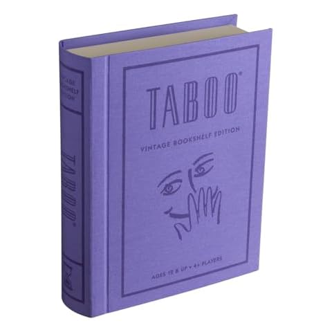 Taboo Vintage Bookshelf Edition Game for Ages 12+ Cover