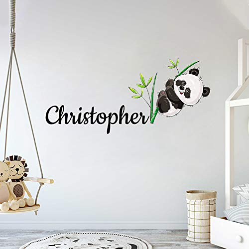 Vinilo decorativo de panda para pared de 42x19 pulgadas