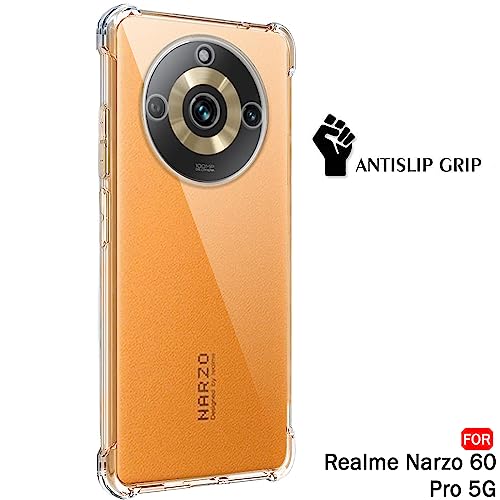 Image of TheGiftKart Crystal Clear Back Cover Case for Realme Narzo 60 Pro 5G | Shockproof Soft TPU Case | Cushioned Edges for Ultimate Protection Back Cover Case for Realme Narzo 60 Pro 5G (TPU, Transparent)