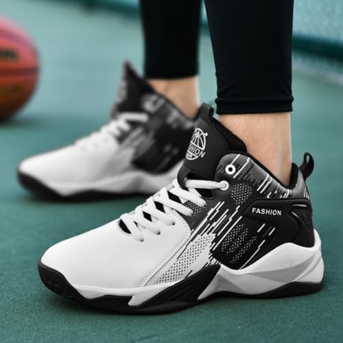 Men's High Top Basketball Sports Shoes Fashionable Anti Slip Basketball Fans3