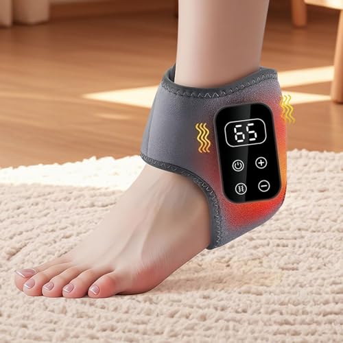 Masajeador de tobillo contra la rigidez con almohadilla vibratoria ajustable y calor 2