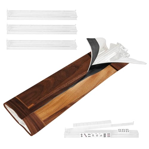 Accesorios para Mahjong con 4 soportes y bolsa miniatura 1