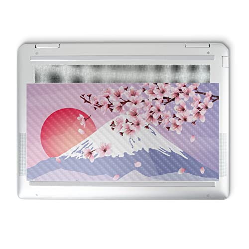 Image of MightySkins Carbon Fiber Skin Compatible with HP Spectre x360 14 inch (2022) Full Wrap Kit - Fuji Sunset | Protective, Durable Textured Carbon Fiber Finish | Easy to Apply | Made in The USA