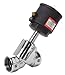 ASCO 8290A064 Stainless Steel Body Air/Water Pilot Operated Angle Body Multi-Purpose Valve, 1-1/2" Pipe Size, 2-Way Normally Closed, Entry Under the Disc, PTFE Sealing, 90 mm Valve Head Diameter, 1-1/2" Orifice, 45 Cv Flow