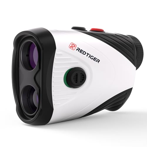 Image of REDTIGER Golf Rangefinder, 1200 Yards Laser with Slope Tech Range Finder, Flag Pole Vibration Lock, 7X Zoom, Rechargeable Rangefinder with Magnetic-Attached