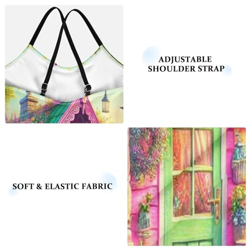 Flowers Sunflowers House Bathing Suits for Girls Kids Swimsuits Summer Beach Swimwear One Piece Swimsuits3