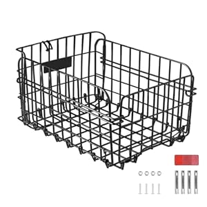 Fietsmand, mand, grote kist, organizer voor accessoires voor mannen en vrouwen, boodschappen, bagage, weg, bergen, elektrische fiets, outdoor scooter, lange reizen