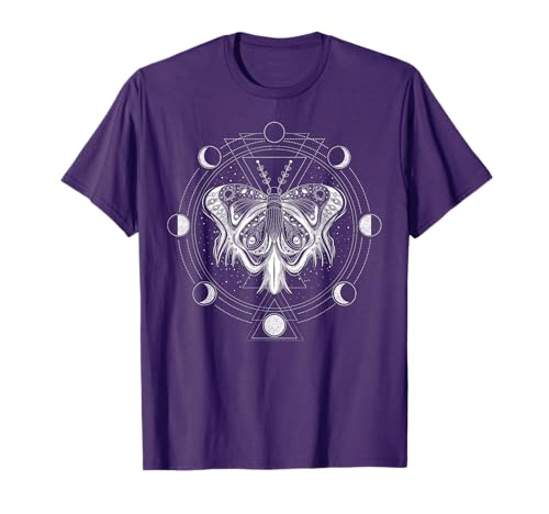 Moon Phases Moth T-shirt Blackcraft Clothing Gift T-Shirt