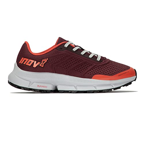 Inov-8 Women's TrailFly Ultra G 280 Shoes, Red/Burgundy, 83