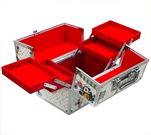 Image of Adson Professional Beauty Make Up Cosmetic Vanity Box /Case (White)