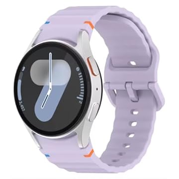 Pulseira de Silicone para Samsung Galaxy Watch 7 (Lilás)