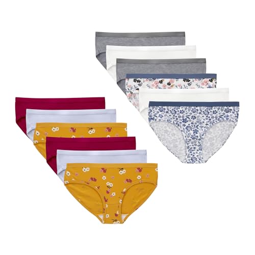 Hanes GSHP2A Little Hipster Underwear, Stretch Cotton Panties For Girls cover