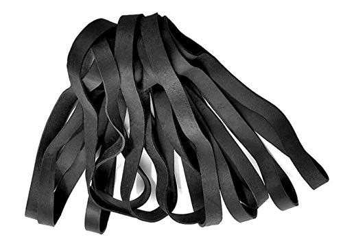 QUUPY 10PCS 7inch Large Thick Planner Elastic Rubber Bands Heavy Duty Trash Bands Strong Durable Wide Wrapping Bands