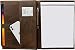 Handmade Genuine Leather Business Portfolio by Rustic Town | Professional Organizer Men & Women | Durable Leather Padfolio with Sleeves for documents and Notepad (Brown)