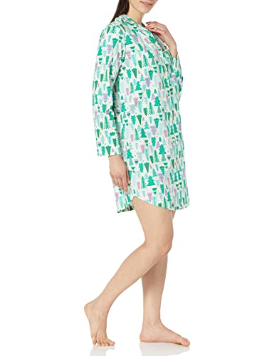 Image of Amazon Essentials Women's Woven Flannel Notch Collar Nightgown (Available in Plus Size)