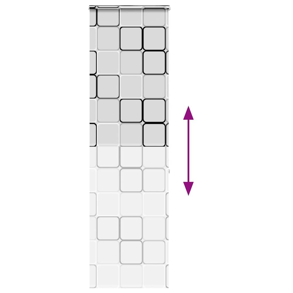 Tenda a rullo per doccia con cassetta, 60 x 240 cm, larghezza del tessuto 56 cm, PEVA, impermeabile, per protezione della privacy in bagno, montaggio a soffitto, con cassetta avvolgibile