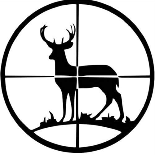 Naklejka myśliwska samochód polowanie strzelca Buck Hunter sklep plakat winylowa naklejka ścienna dekoracja goni mural naklejka 58 x 58 cm