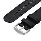 Archer Watch Straps - Płócienny pasek do Apple Watch (Czarny, Aluminium, 44/45/46/49mm)