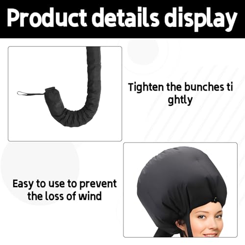 Hair Dryer Hood Bonnet,1PCS Hair Dryer Bonnet Hood,Bonnet Hood Hair Dryer for Home & Salon Use,Portable Hair Dryer Cap,Ideal Hair Steamer Cap for Healthy Hair,Hooded Dryer for Hairdressing and Styling - Image 4