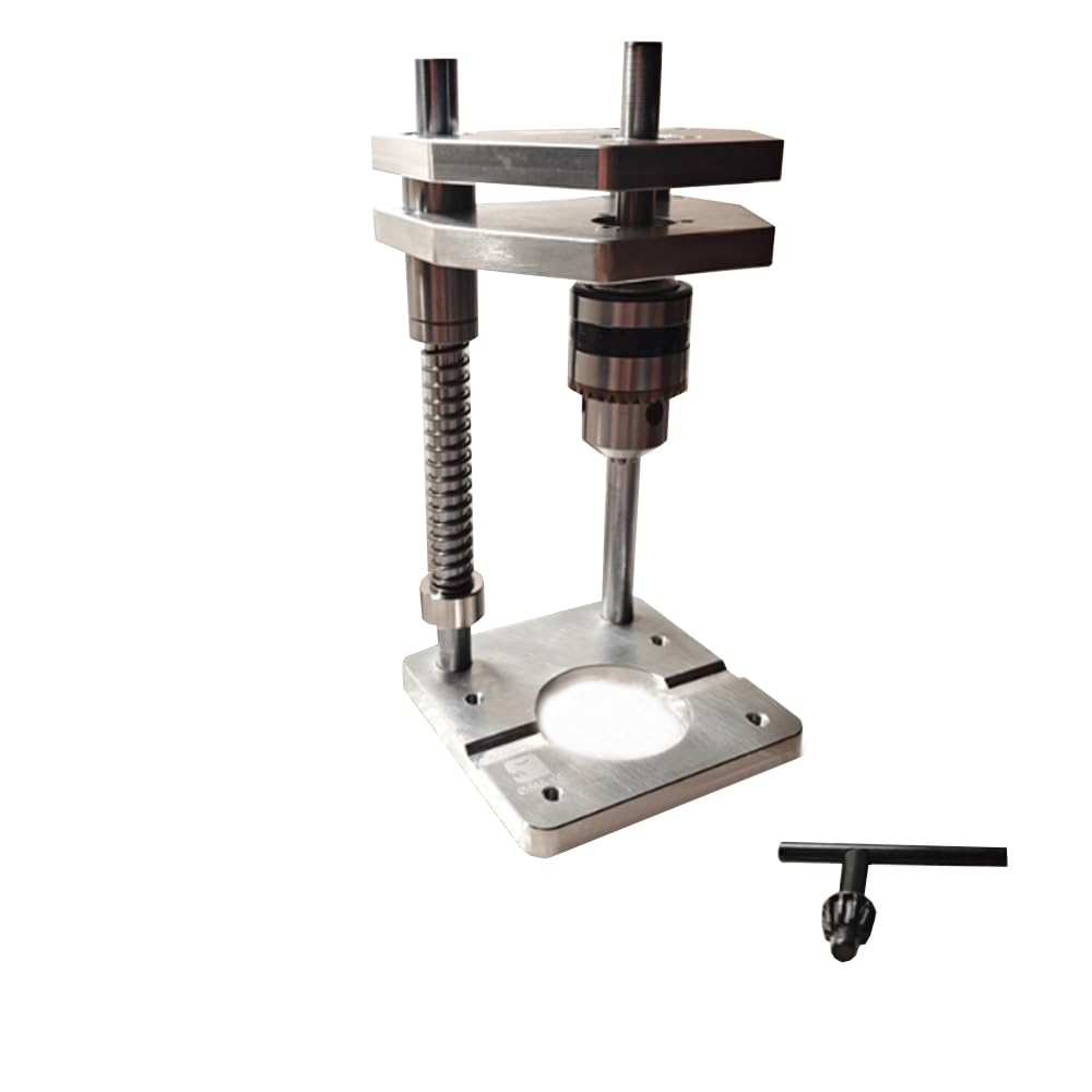 Toplionace Soporte Vertical Auxiliar para Taladro Eléctrico, Perfil de Aluminio, Soporte para Taladro de Columna para Carpintería. (Estándar)