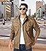 EKLENTSON Herrenjacke Outdoor Bomberjacke Baumwolle Übergangsjacke Herbst Piloten Windbreaker Coat (L, Khaki)