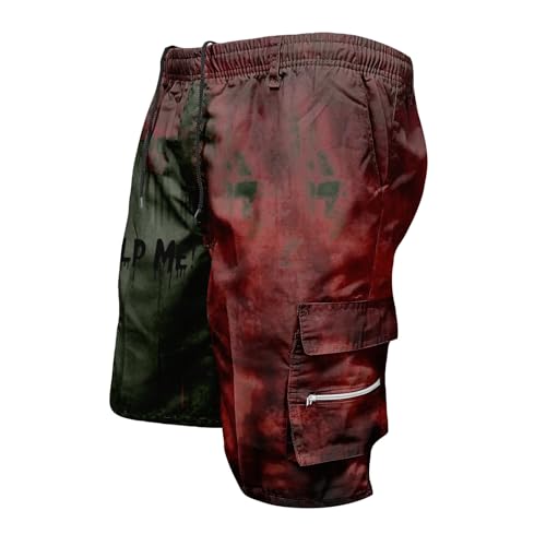 Short de travail homme cargo avec taille élastique et poches de rangement