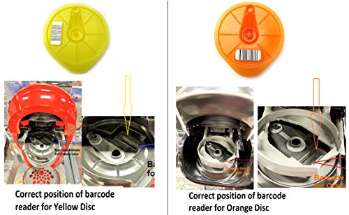 Aqualogis Orange Service T-Disc Compatible with Tassimo Caddy, Charmy, My Way, Joy, Happy, Bosch, Brown