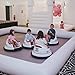 GZYSINFLA Inflatable Bumper Car Racing Track for Kids - 13x3FT Go Kart Race Pipe (White, Without Bottom, Inside Perimeter 11x11FT)