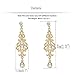 Gold Earrings Q&Q Fashion Art Deco 20s 30s Flapper Gatsby Austria Crystal Bridal Silver Dangle Earrings
