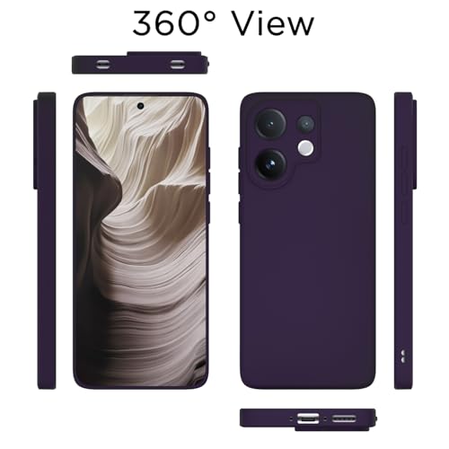 Image of Outlouders Back Cover for Vivo V60 5G / Vivo T4 Pro 5G | Camera Protection | Durable Soft Matte Silicone Bumper Case (Purple)