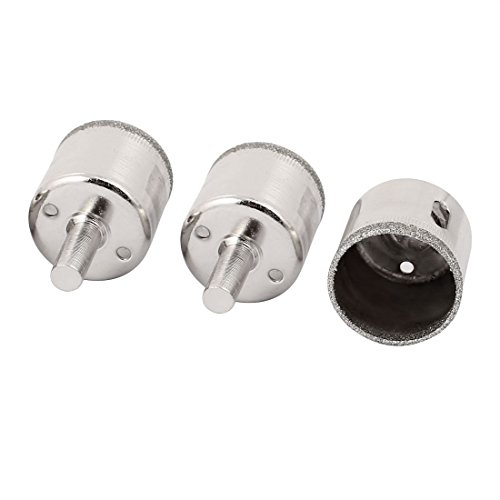Brocas para vidrio con recubrimiento diamantado 32 mm 3 piezas miniatura 1