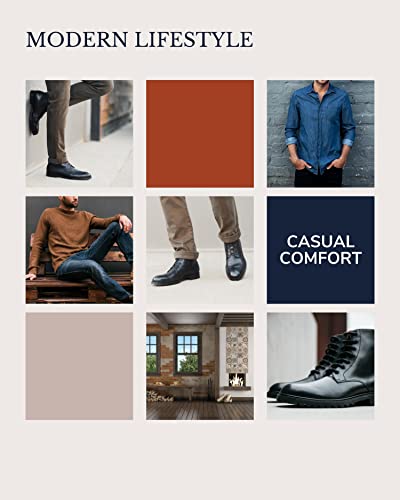 Dunross & Sons Boots For Men. Leather Boots For Men. Austin Mens Lace-Up Boot. Combat Boots For Men. Black Boots. Mens Gifts3