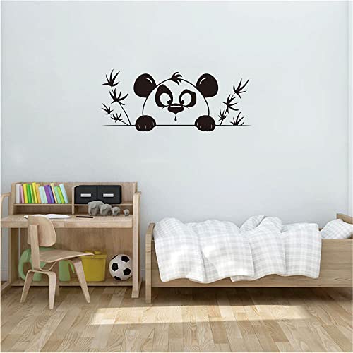 Adhesivos de Pared Panda y Bambú, 9x22 pulgadas, PVC removible miniatura 4