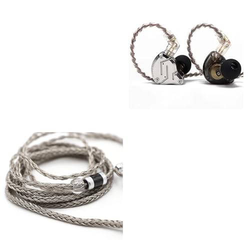 KZ ZS10 Pro Écouteurs et Câble Tripowin Zonie En Acier et Argent Tressé