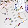 Exway 20 Pcs Expandable Charm Bangle Bracelets Sliver Charm Bracelets Adjustable Spring Bracelet Kit for Crafts DIY Women Jewelry Making #4
