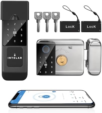Fechadura WiFi inteligente para porta de entrada sem chave de imp...