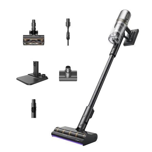 dreame V20 Kabelloser Staubsauger, Kantenreinigung 0 mm, für Hartböden und Teppiche, 25.000PA / 210 AW Saugkraft, ohne Verheddern, 90 Minuten maximale Laufzeit, Filterung 99,99%, entfernt Tierhaare