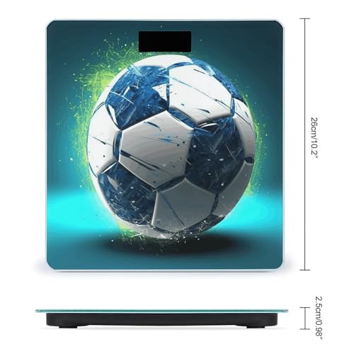 Balanza Digital de Baño con Diseño Balón de Fútbol miniatura 2