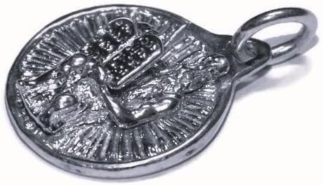 Moses with 10 Commandments Medalion .925 Sterling Silver