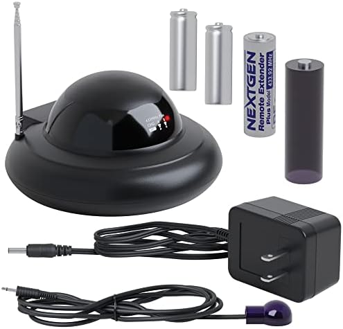 Nextgen IR Extender - Infrared Remote Control Distance Extender Kit - IR Repeater Kit with IR Emitter - IR Receiver Extender Controls All Your Home’s Remote Signal Devices - Hide Cable Box and Wires