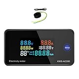 Este amperímetro con pantalla LCD puede medir voltaje de 8-120 V con fuente de alimentación directa y medir voltaje de 0-200 V con fuente de alimentación externa..La corriente y el voltaje se pueden calibrar manualmente.