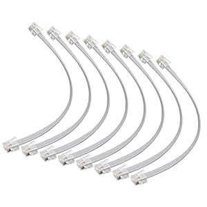 RIIEYOCA 15cm Cat5e Ethernet Kabel Grau 8er-Pack