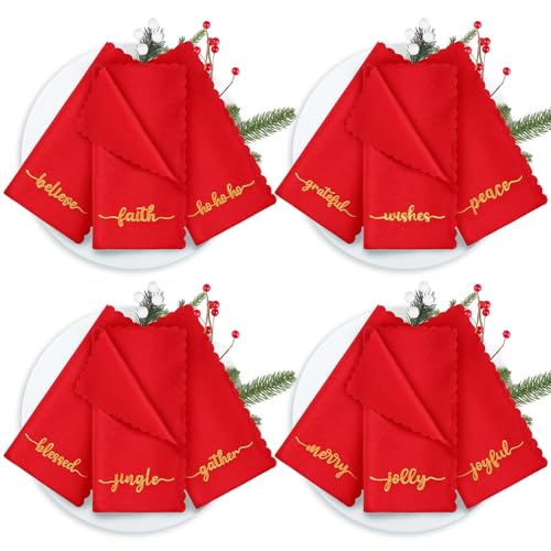 Sliner Servilletas de Tela Rojas 17x17 Pulgadas Pack 12